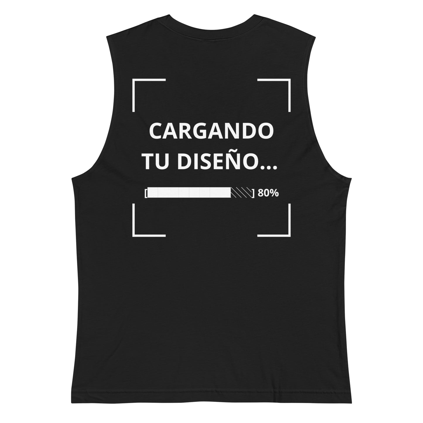 camiseta sin mangas negra personalizada con logo para empresas en Guatemala