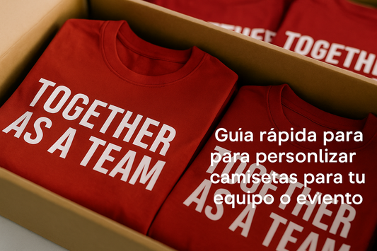 Cómo personalizar camisetas para tu equipo o evento