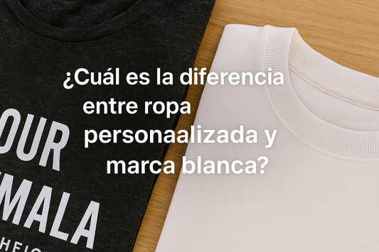 Ropa personalizada vs. marca blanca: ¿cuál es mejor?