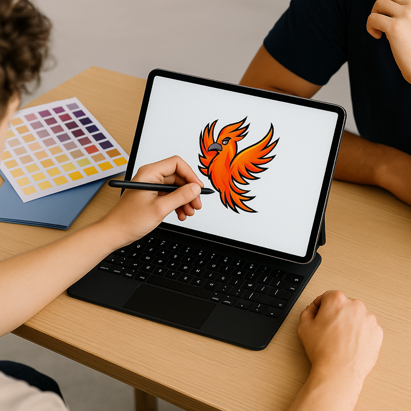 Si ya tenés el diseño, lo procesamos y adaptamos para impresión o bordado.Si todavía no lo tenés listo, te ayudamos a crear o vectorizarlo sin costo adicional.Trabajamos con DTF de alta resolución y bordado profesional.