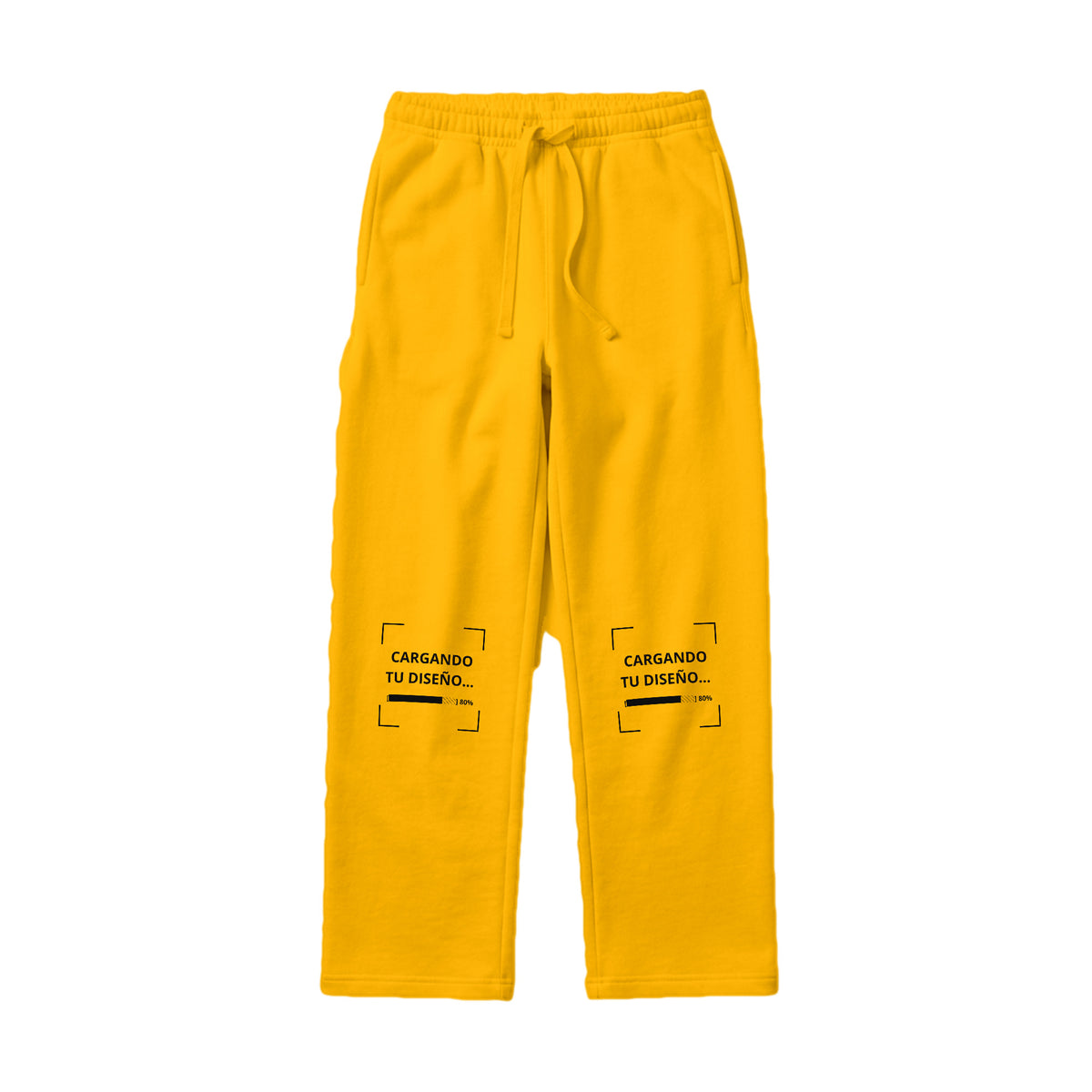 Pants de Algodón Unisex Amarillo Oro personalizado en Guatemala – BrandLab – vista frente