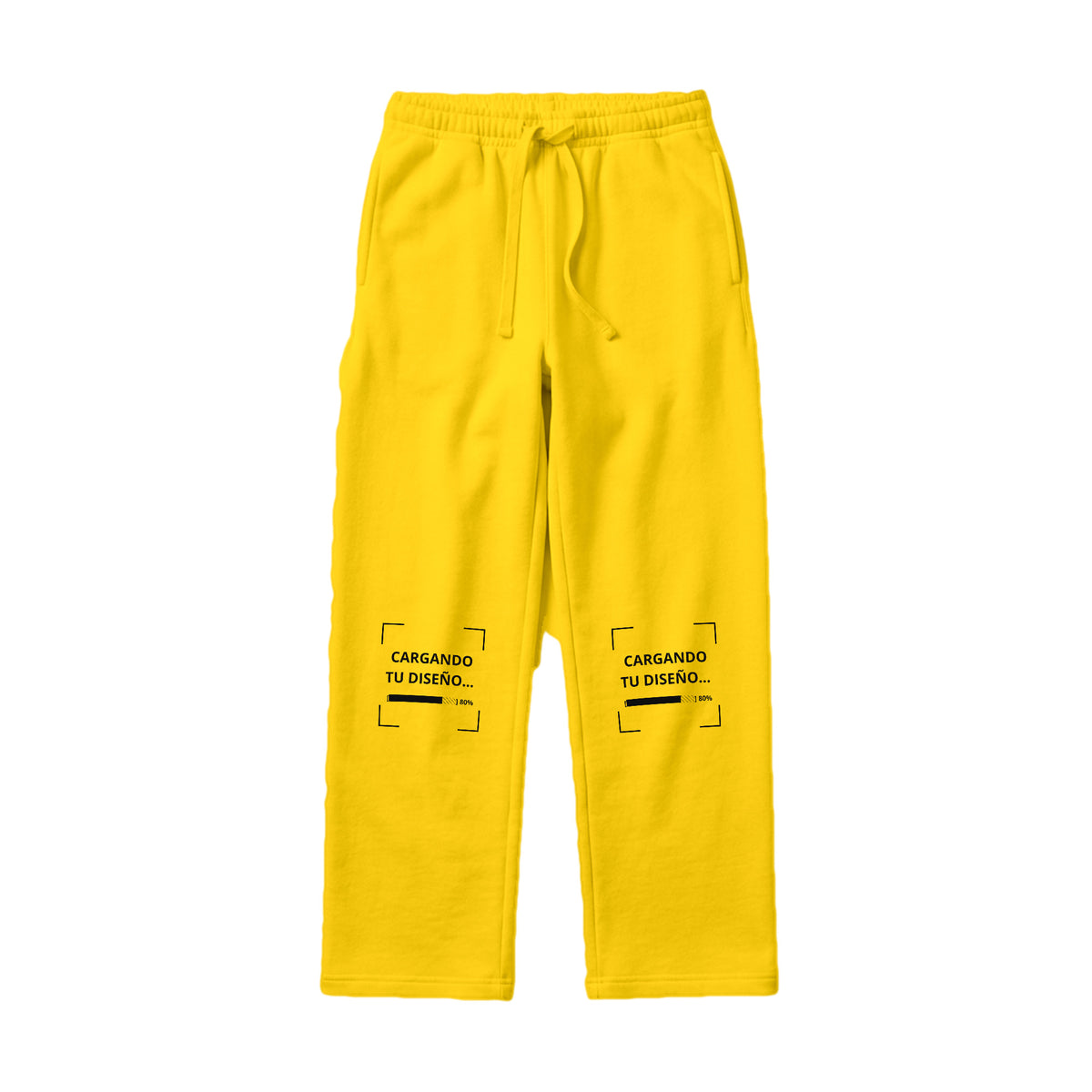 Pants de Algodón Unisex Amarillo personalizado en Guatemala – BrandLab – vista frente