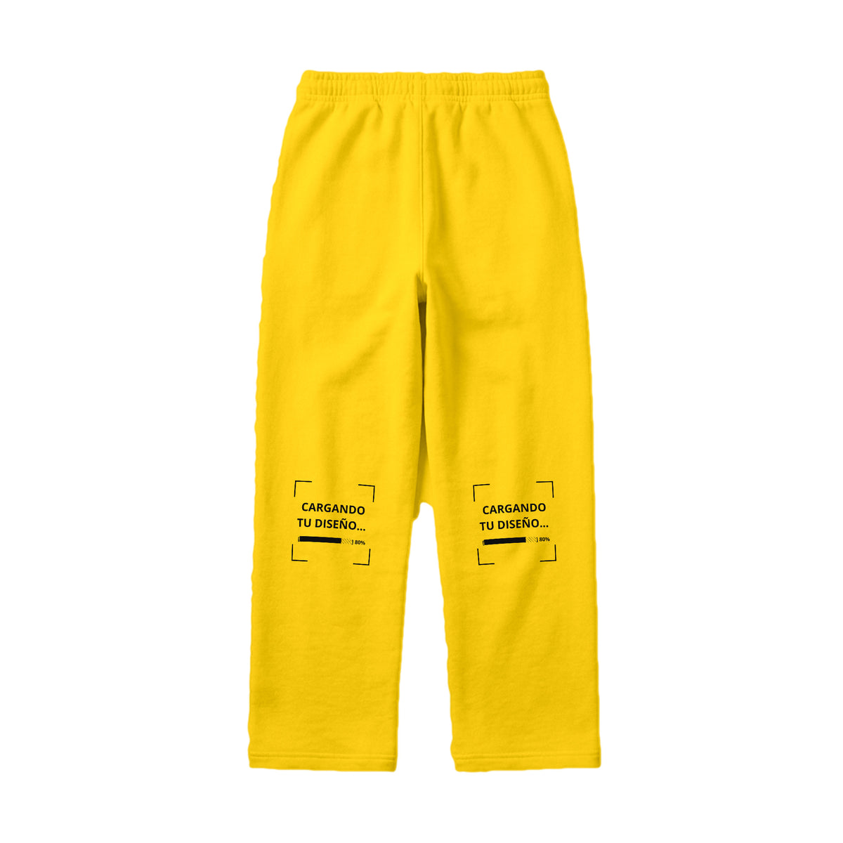 Pants de Algodón Unisex Amarillo personalizado en Guatemala – BrandLab – vista espalda