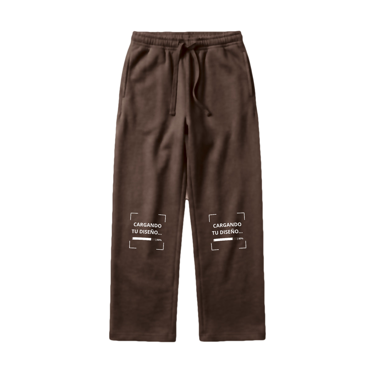 Pants de Algodón Unisex Café personalizado en Guatemala – BrandLab – vista frente