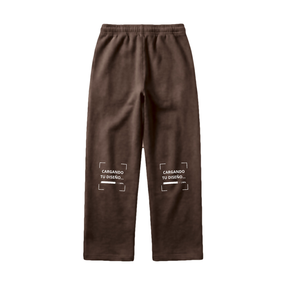 Pants de Algodón Unisex Café personalizado en Guatemala – BrandLab – vista espalda
