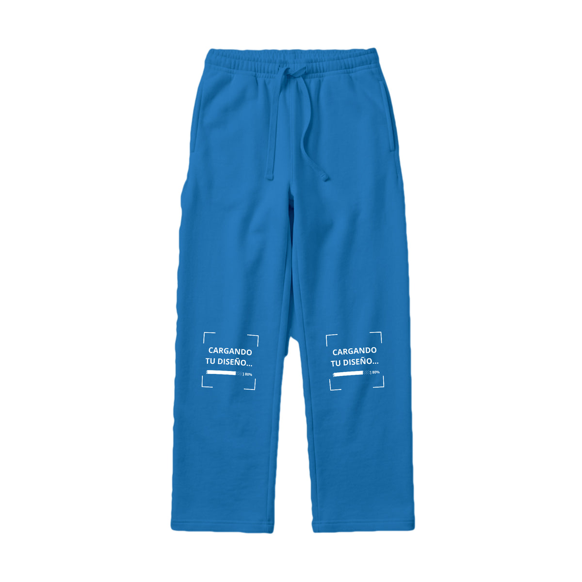 Pants de Algodón Unisex Celeste Oscuro personalizado en Guatemala – BrandLab – vista frente