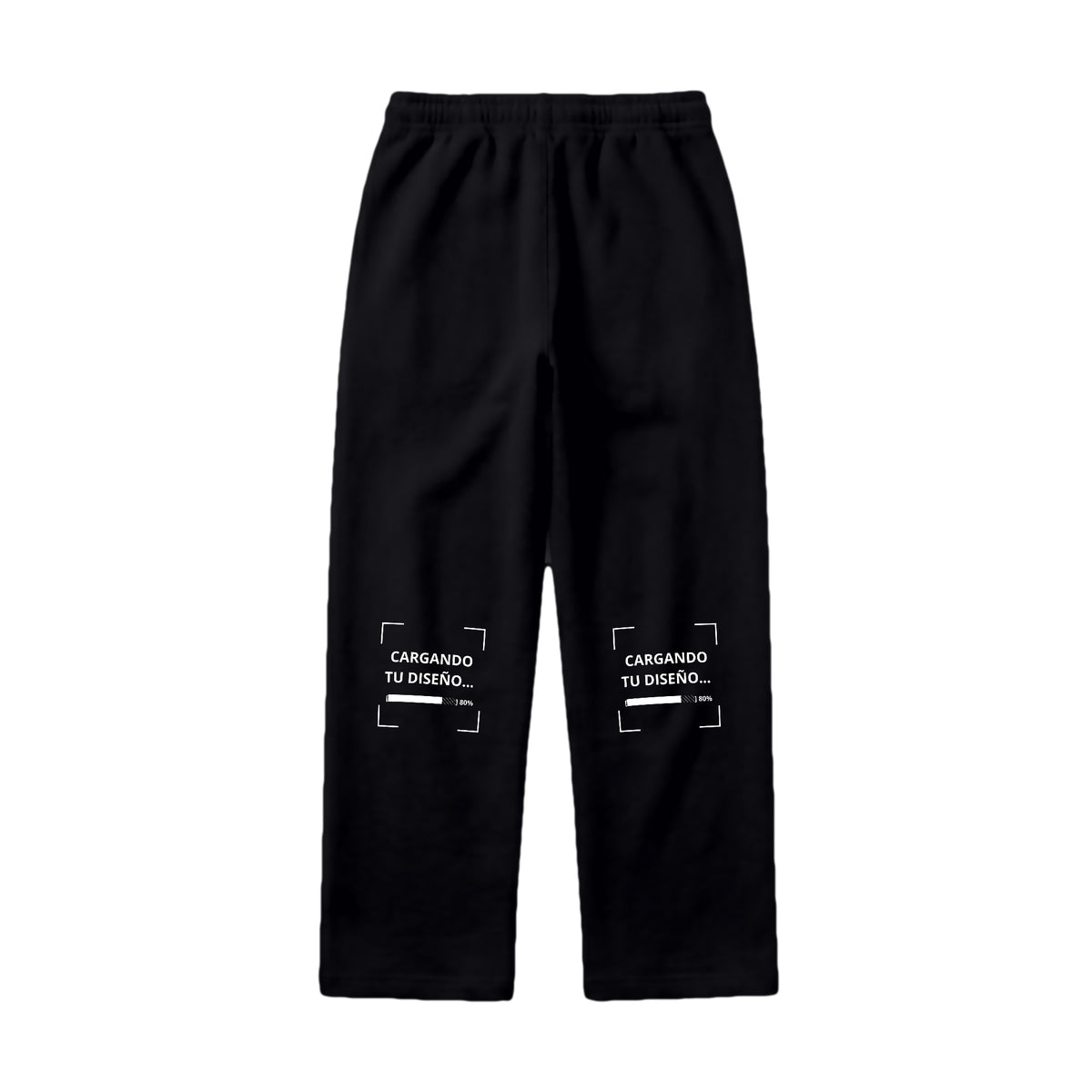 Pants de Algodón Unisex Negro personalizado en Guatemala – BrandLab – vista espalda