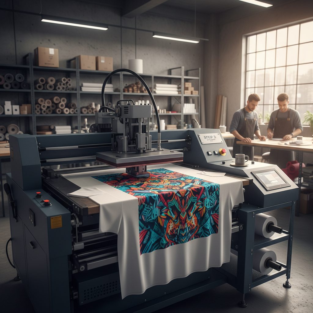 Paso 3: producción con impresión DTF – BrandLab Guatemala fabricación textil personalizada