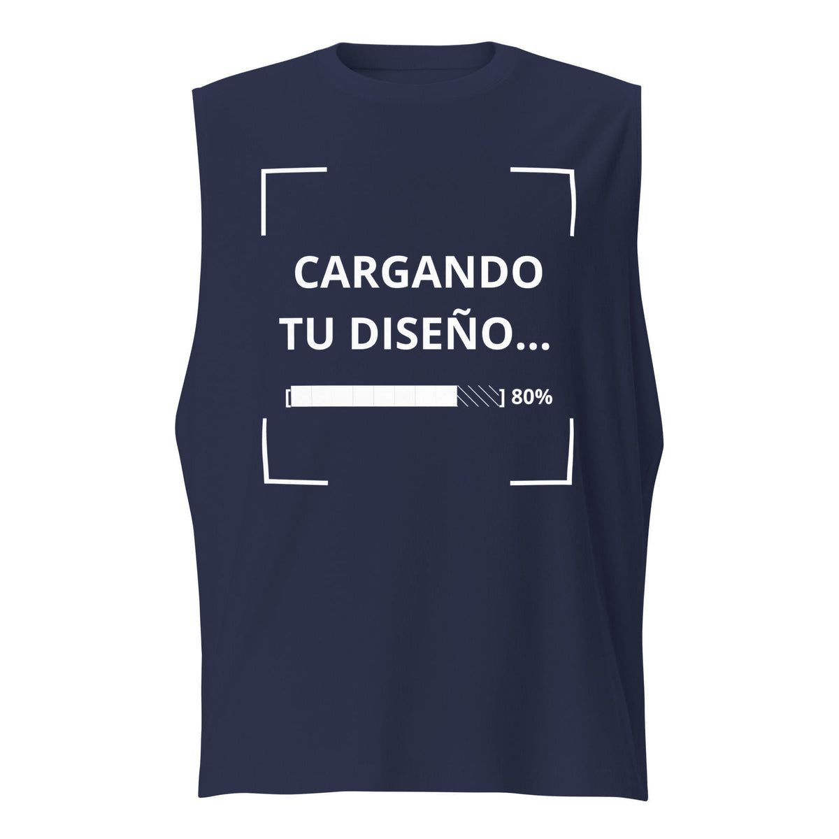 Camiseta Sin Mangas Azul Marino personalizada en Guatemala – BrandLab – vista frente 2