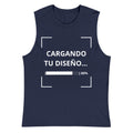 Camiseta Sin Mangas Azul Marino personalizada en Guatemala – BrandLab – vista frente
