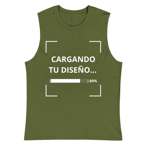 Camiseta Sin Mangas Verde Olivo personalizada en Guatemala – BrandLab – vista frente
