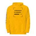 Hoodie Unisex Amarillo Oro personalizado en Guatemala – BrandLab – vista frente