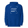 Hoodie Unisex Azul Pavo personalizado en Guatemala – BrandLab – vista frente