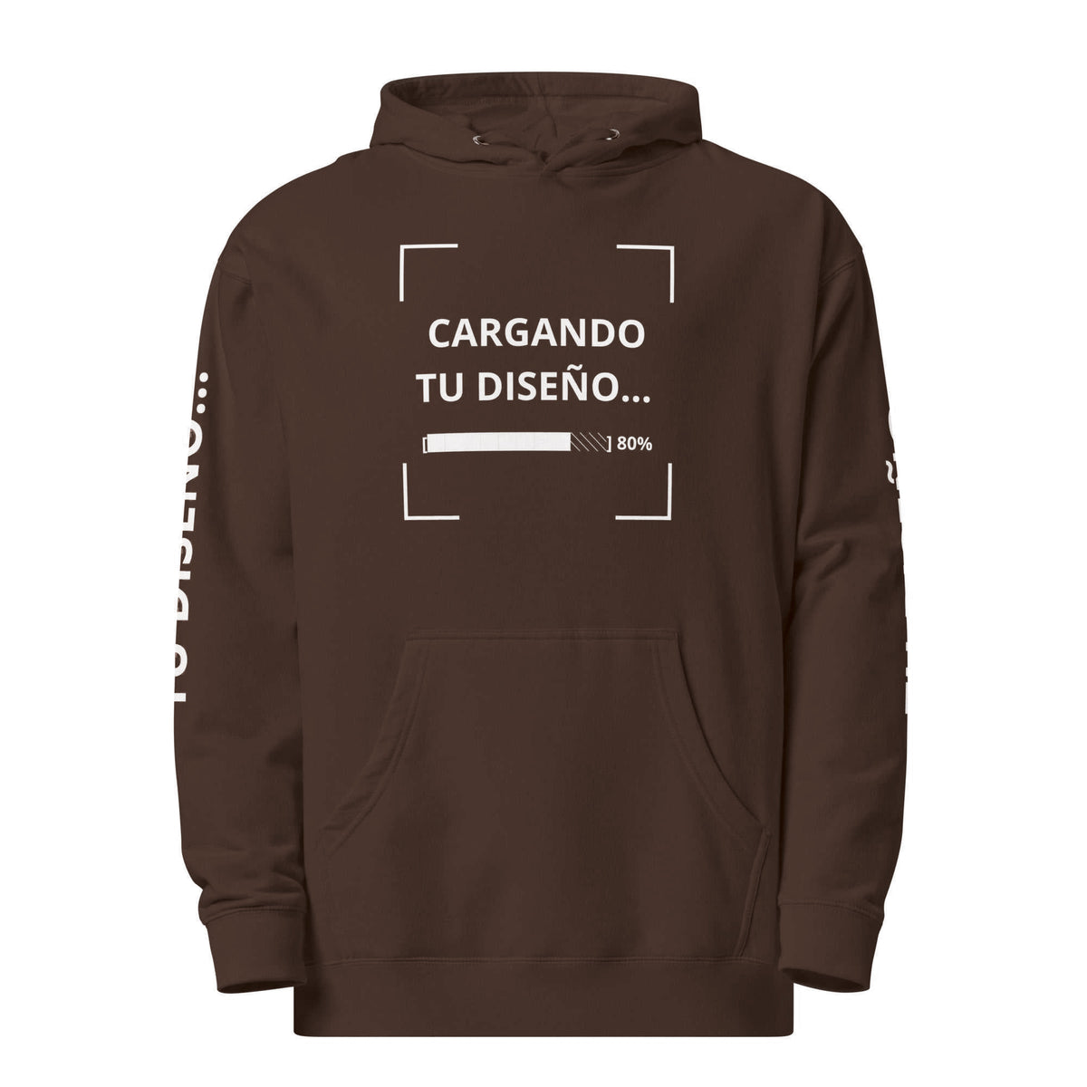 Hoodie Unisex Café personalizado en Guatemala – BrandLab – vista frente
