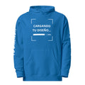 Hoodie Unisex Celeste Oscuro personalizado en Guatemala – BrandLab – vista frente