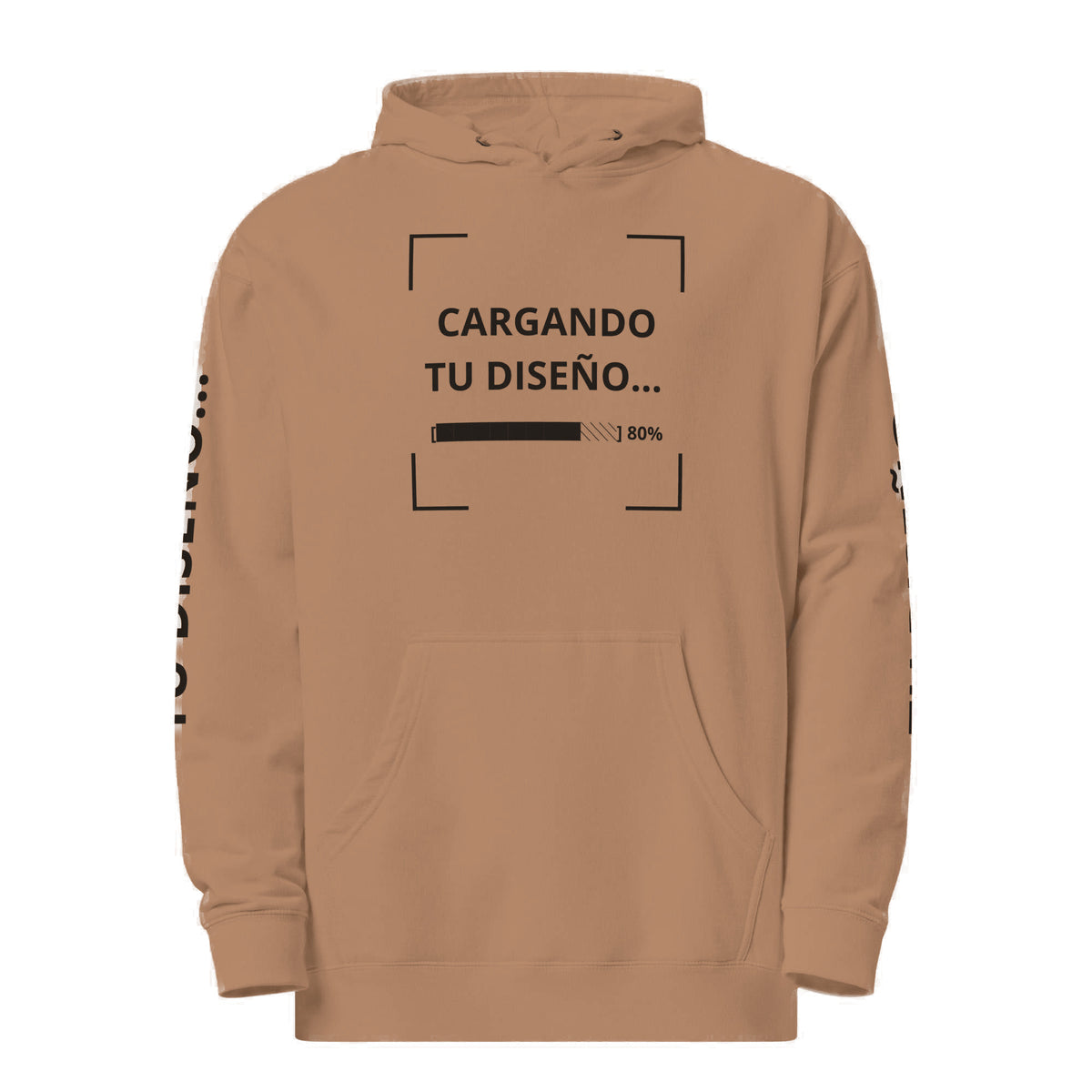 Hoodie Unisex Cocoa personalizado en Guatemala – BrandLab – vista frente