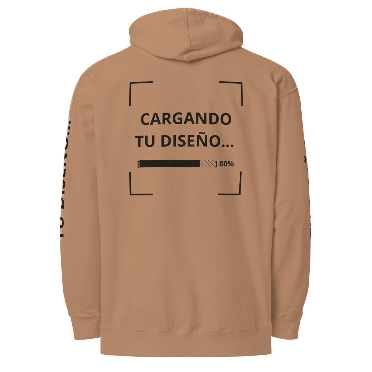 Hoodie Unisex Cocoa personalizado en Guatemala – BrandLab – vista espalda