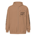 Hoodie Unisex con Zíper Cocoa personalizado en Guatemala – BrandLab – vista frente