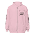 Hoodie Unisex con Zíper Rosa personalizado en Guatemala – BrandLab – vista frente