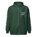 Hoodie Unisex con Zíper Verde personalizado en Guatemala – BrandLab – vista frente