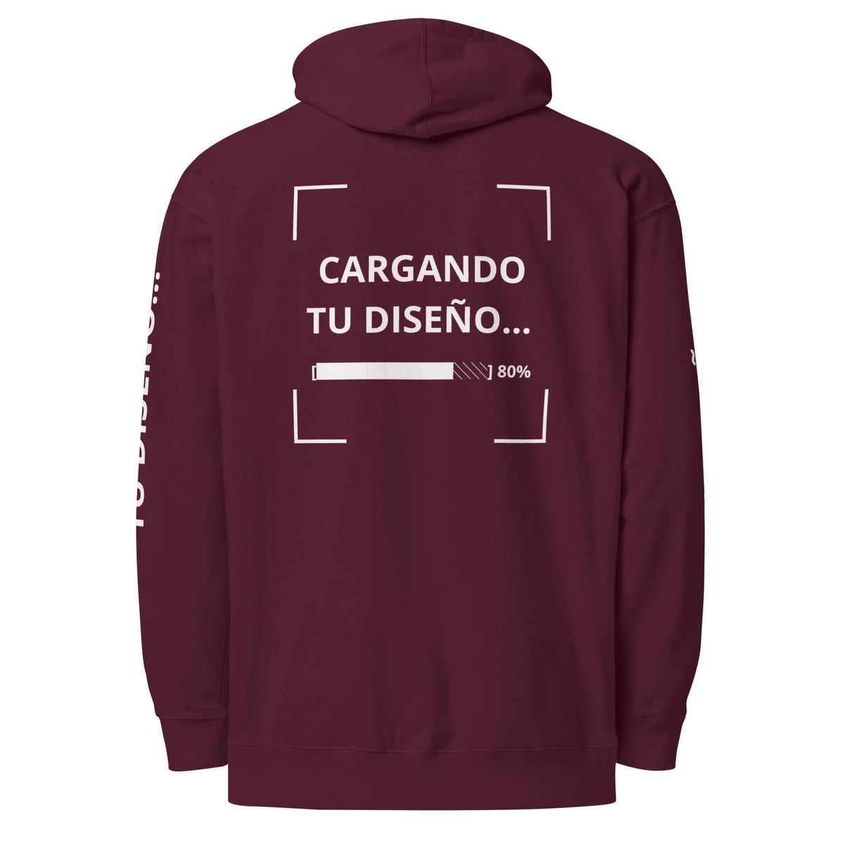 Hoodie Unisex Corinto personalizado en Guatemala – BrandLab – vista espalda
