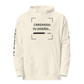 Hoodie Unisex Crema personalizado en Guatemala – BrandLab – vista frente