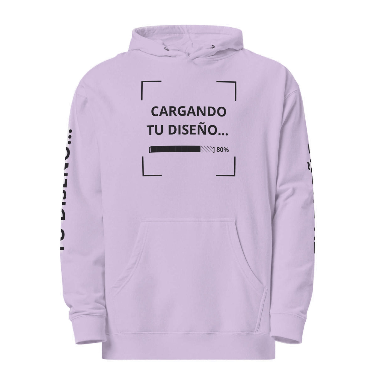 Hoodie Unisex Lila personalizado en Guatemala – BrandLab – vista frente