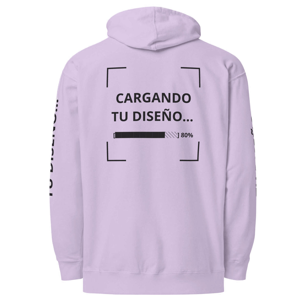 Hoodie Unisex Lila personalizado en Guatemala – BrandLab – vista espalda