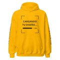 Hoodie Unisex Oversize Amarillo Oro personalizado en Guatemala – BrandLab – vista frente