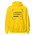 Hoodie Unisex Oversize Amarillo personalizado en Guatemala – BrandLab – vista frente
