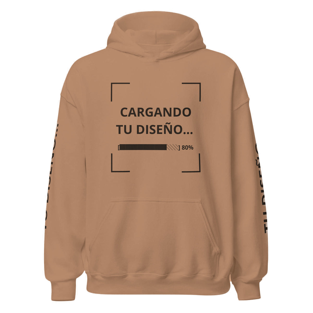 Hoodie Unisex Oversize Cocoa personalizado en Guatemala – BrandLab – vista frente