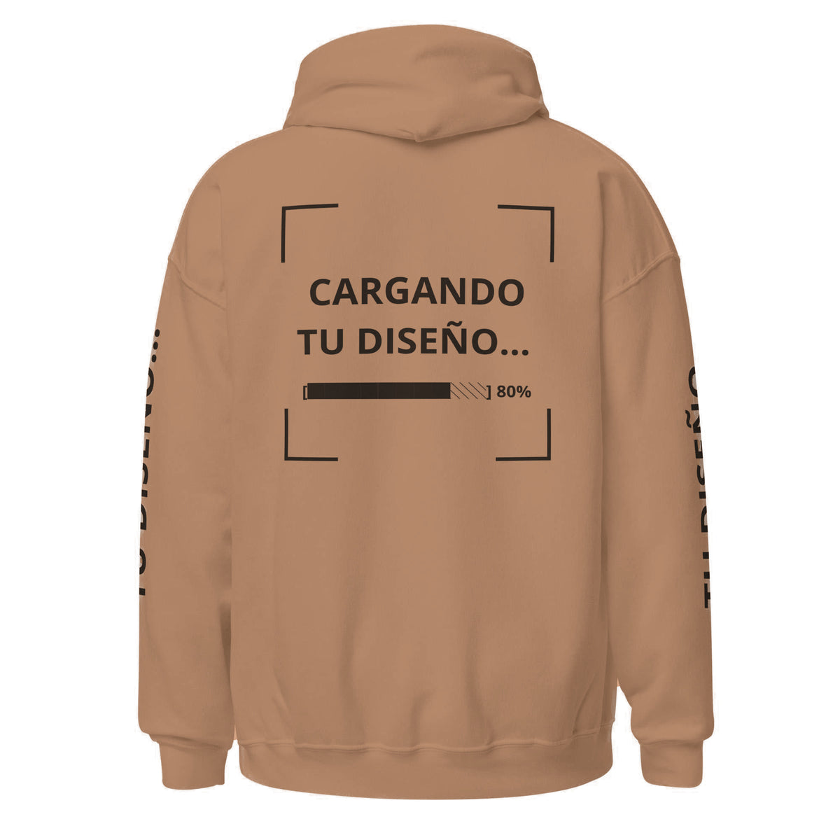 Hoodie Unisex Oversize Cocoa personalizado en Guatemala – BrandLab – vista espalda