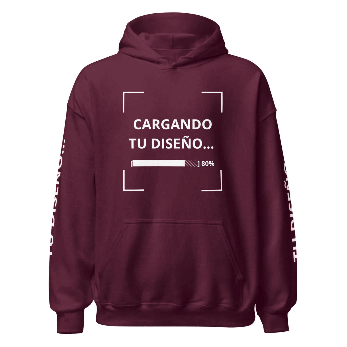 Hoodie Unisex Oversize Corinto personalizado en Guatemala – BrandLab – vista frente