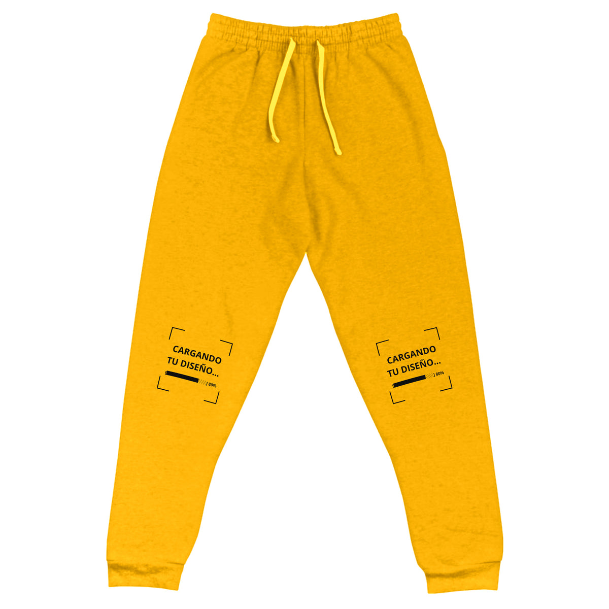 Jogger Unisex Amarillo Oro personalizado en Guatemala – BrandLab – vista frente