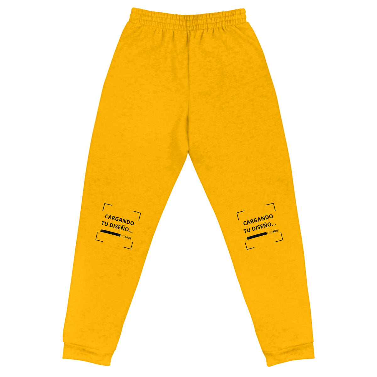 Jogger Unisex Amarillo Oro personalizado en Guatemala – BrandLab – vista espalda
