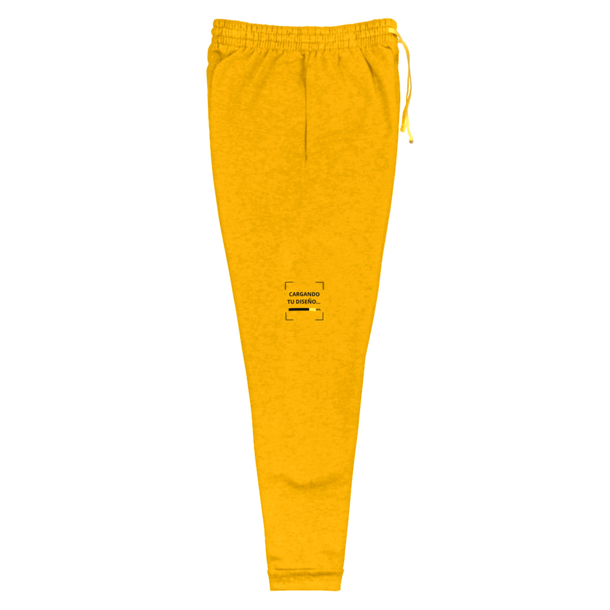 Jogger Unisex Amarillo Oro personalizado en Guatemala – BrandLab – vista lateral derecho