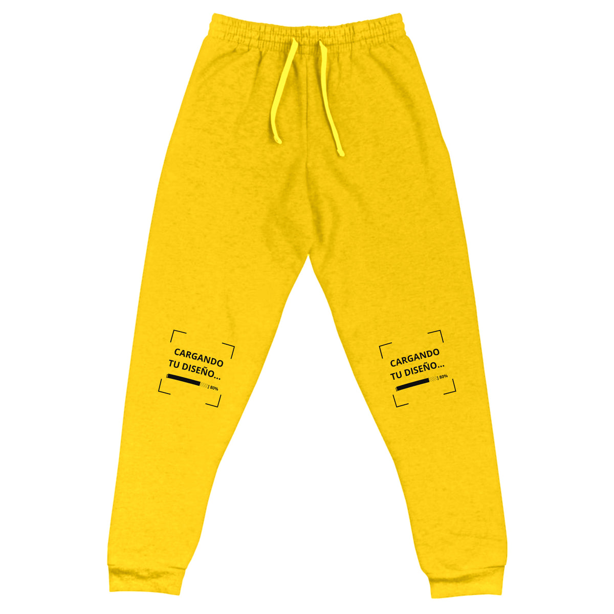 Jogger Unisex Amarillo personalizado en Guatemala – BrandLab – vista frente