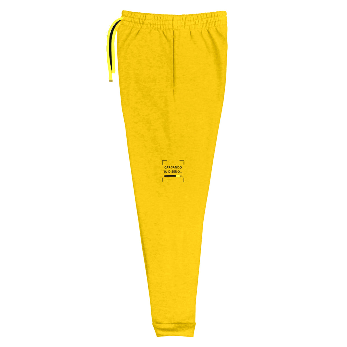 Jogger Unisex Amarillo personalizado en Guatemala – BrandLab – vista lateral izquierdo