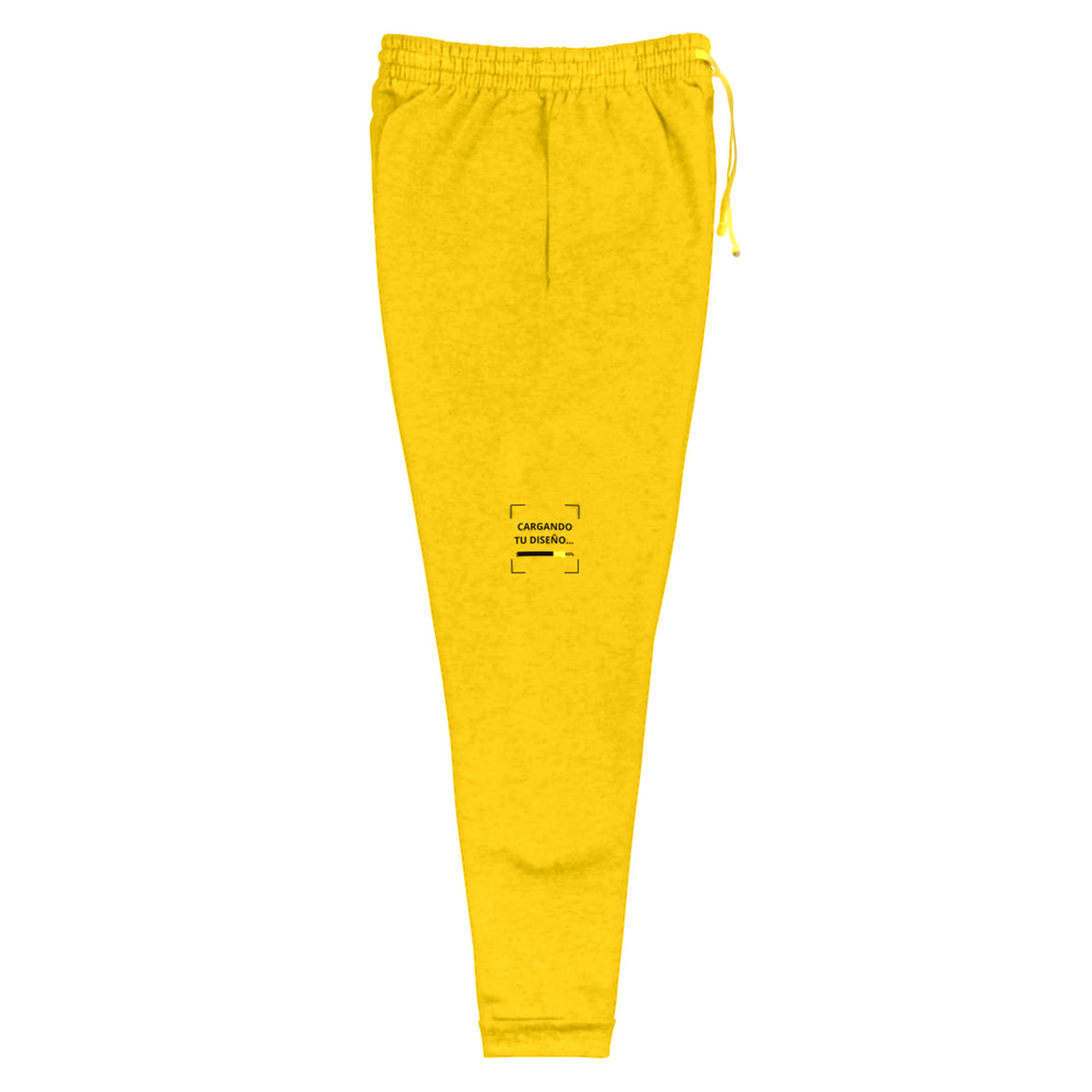 Jogger Unisex Amarillo personalizado en Guatemala – BrandLab – vista lateral derecho