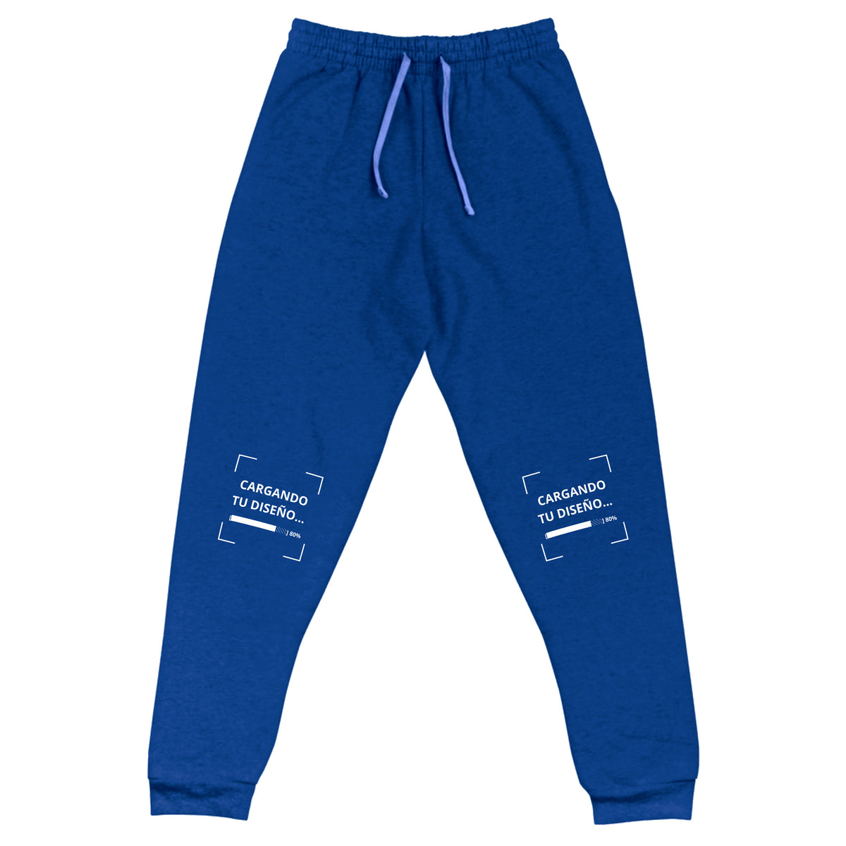Jogger Unisex Azul Pavo personalizado en Guatemala – BrandLab – vista frente
