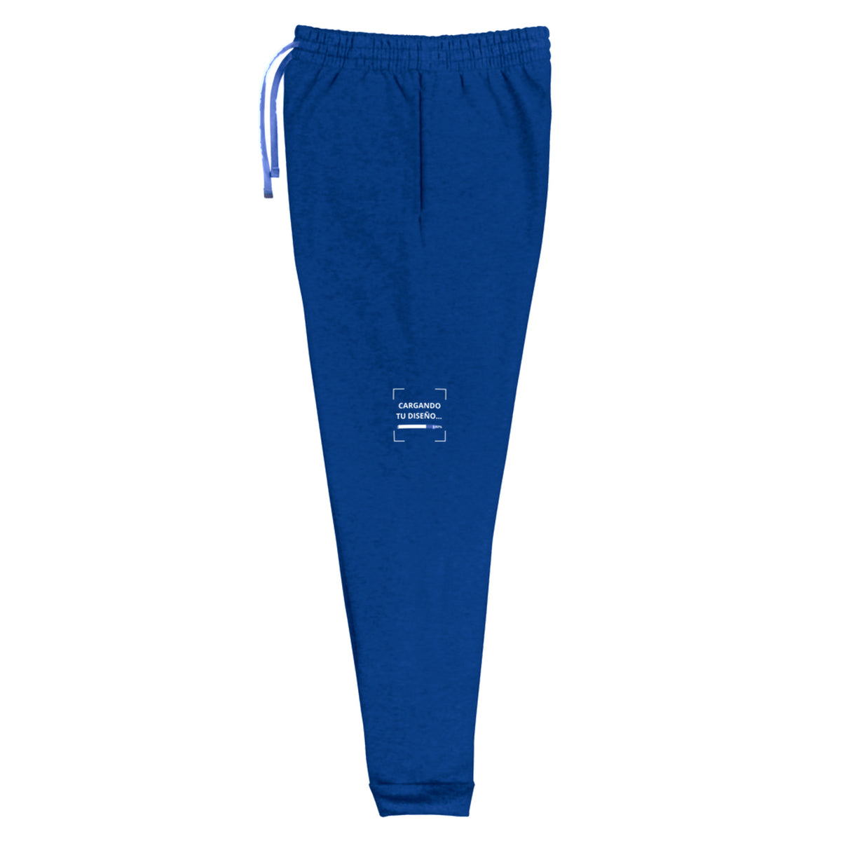 Jogger Unisex Azul Pavo personalizado en Guatemala – BrandLab – vista lateral izquierdo
