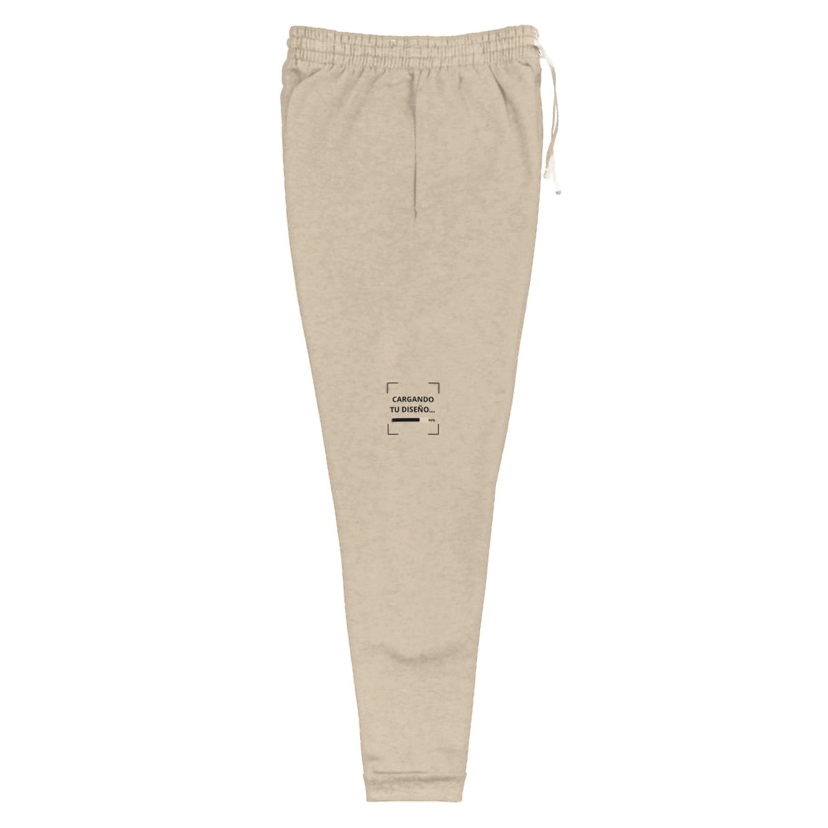 Jogger Unisex Beige personalizado en Guatemala – BrandLab – vista lateral derecho