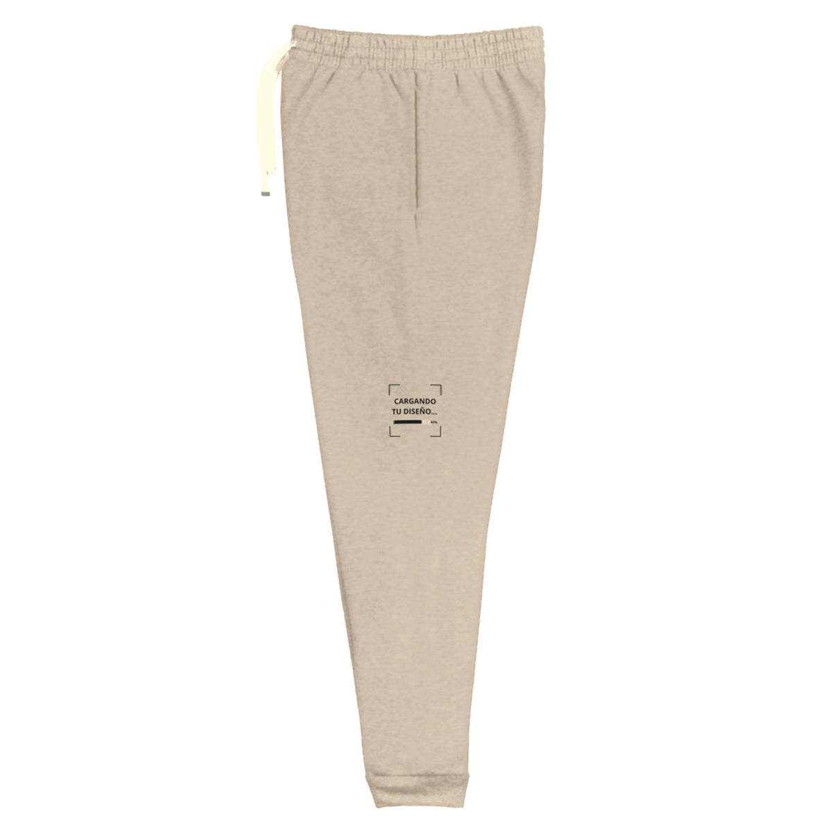 Jogger Unisex Beige personalizado en Guatemala – BrandLab – vista lateral izquierdo