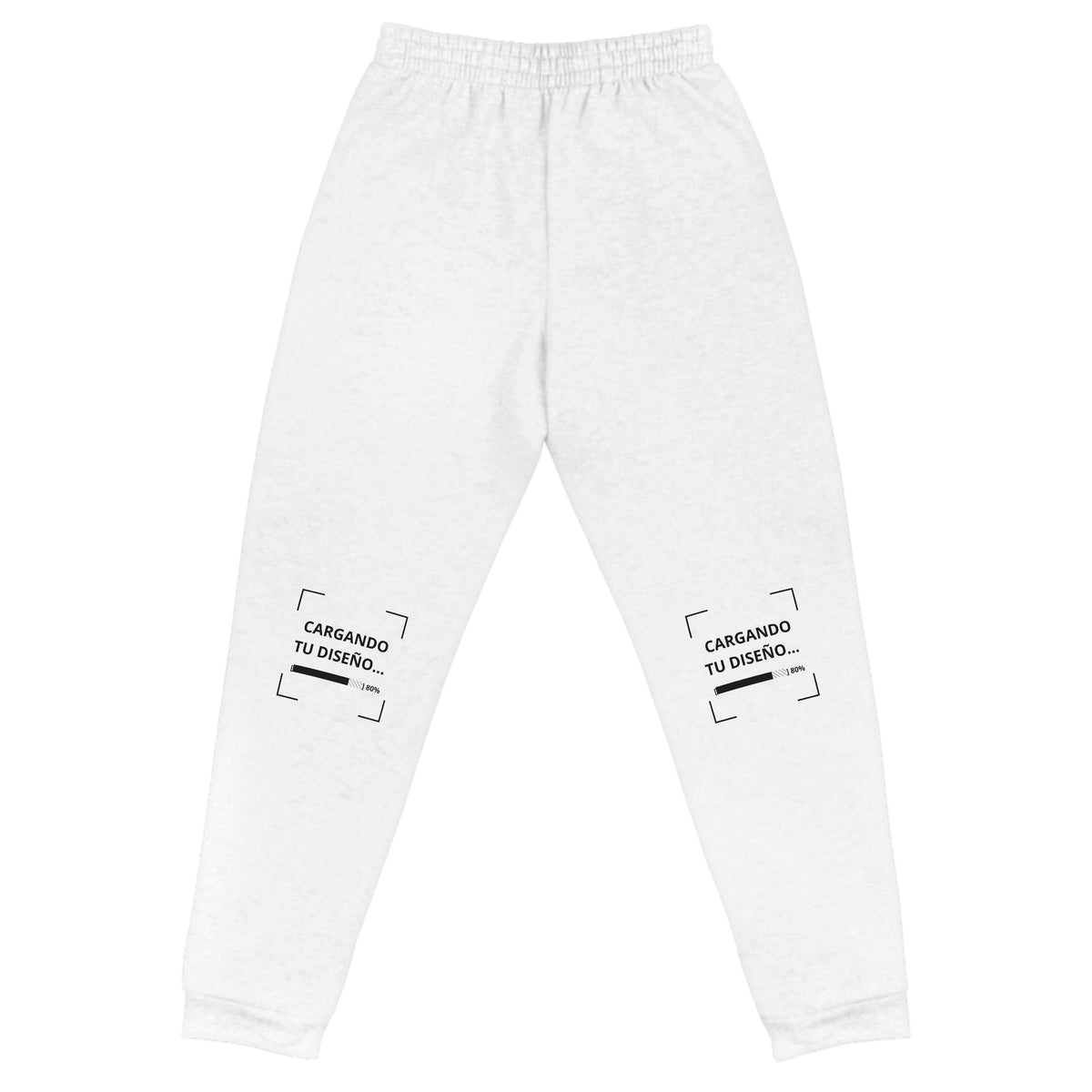 Jogger Unisex Blanco personalizado en Guatemala – BrandLab – vista espalda