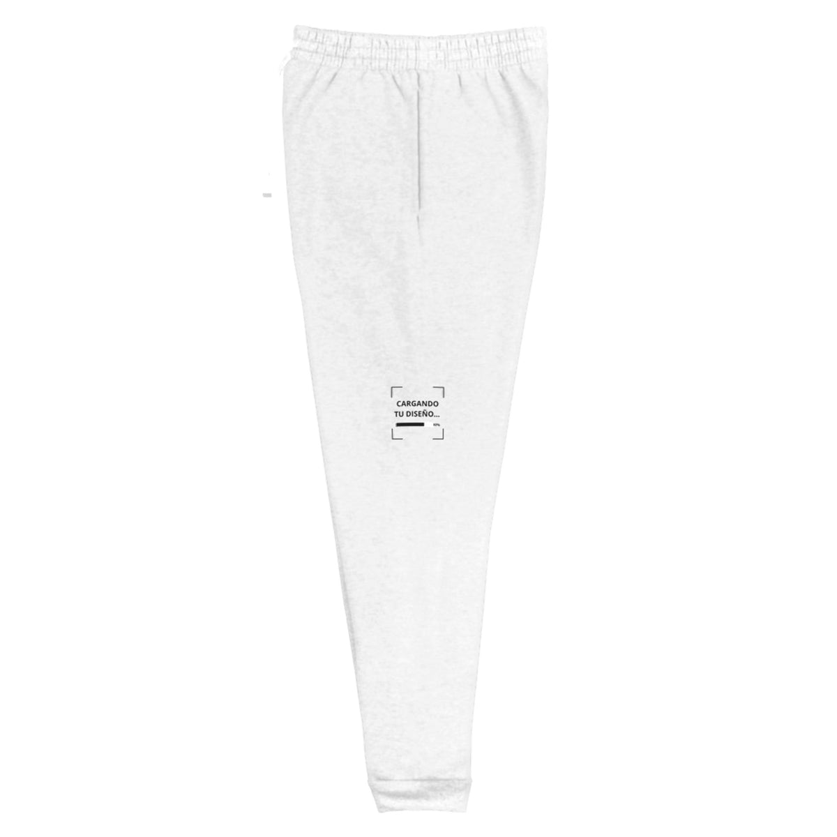Jogger Unisex Blanco personalizado en Guatemala – BrandLab – vista lateral izquierdo