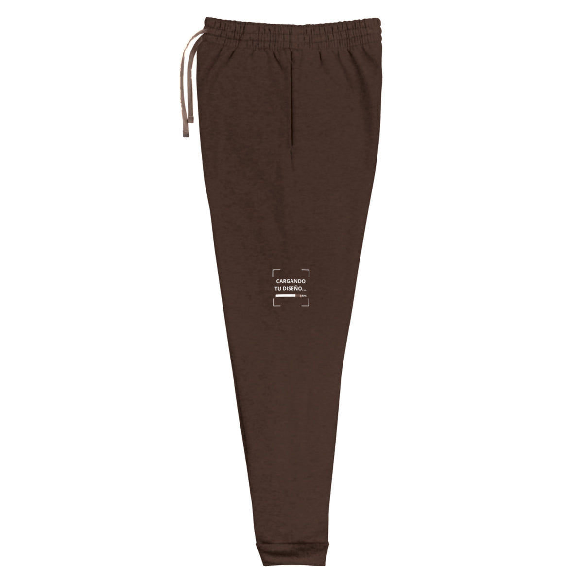 Jogger Unisex Café personalizado en Guatemala – BrandLab – vista lateral izquierdo
