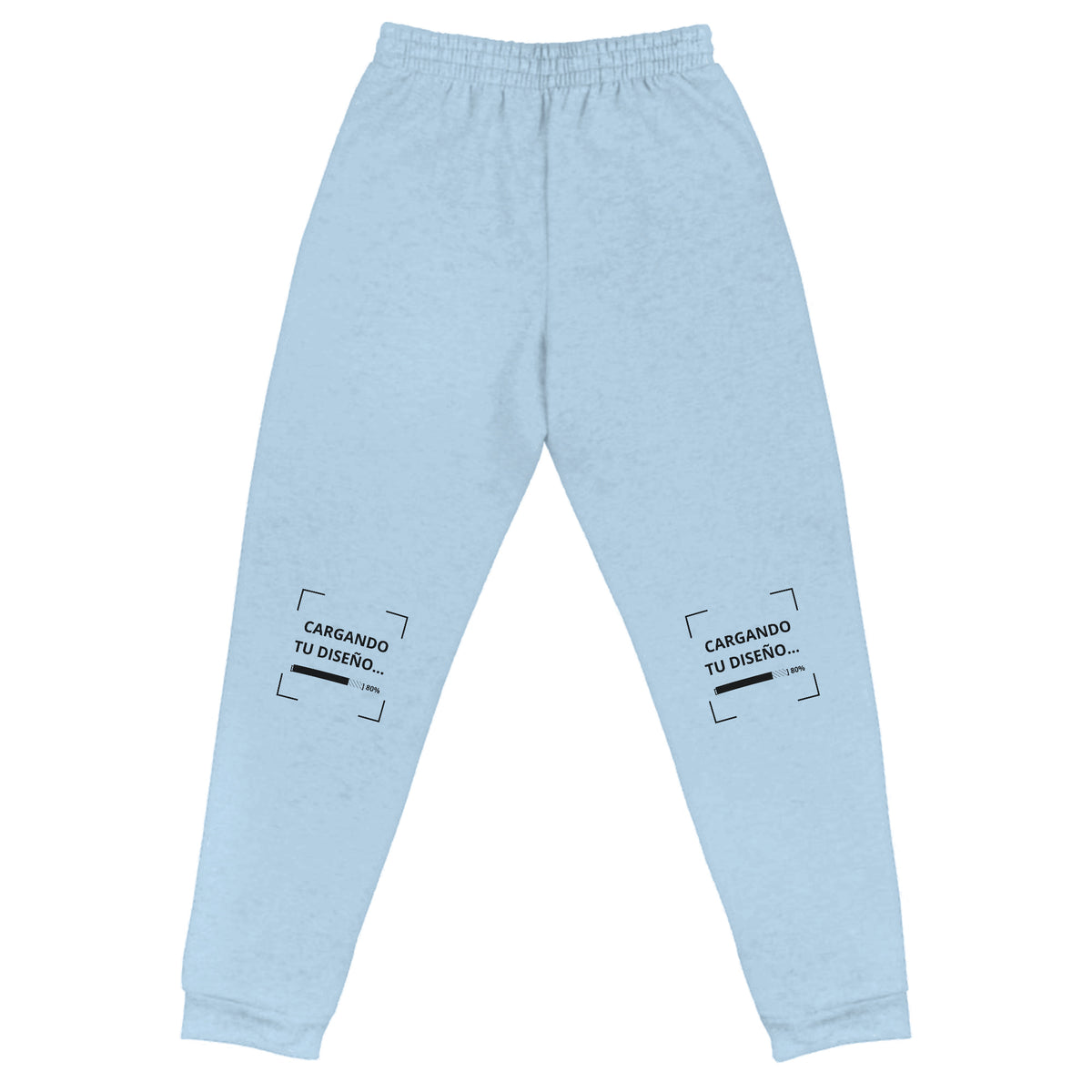 Jogger Unisex Celeste personalizado en Guatemala – BrandLab – vista espalda