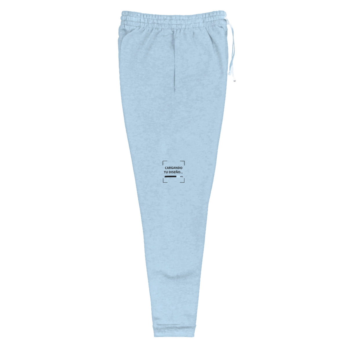 Jogger Unisex Celeste personalizado en Guatemala – BrandLab – vista lateral derecho