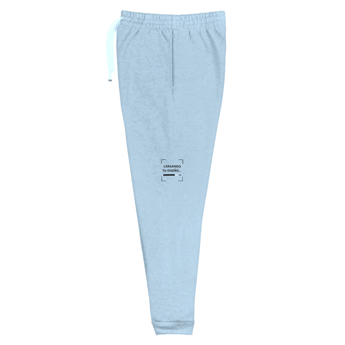 Jogger Unisex Celeste personalizado en Guatemala – BrandLab – vista lateral izquierdo