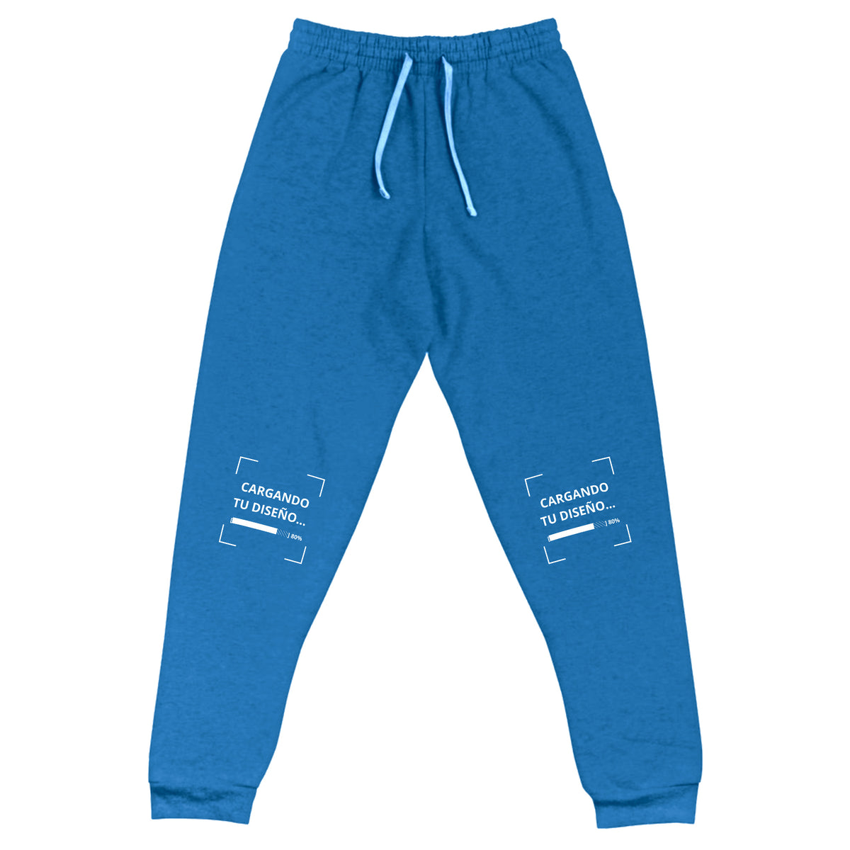 Jogger Unisex Celeste Oscuro personalizado en Guatemala – BrandLab – vista frente